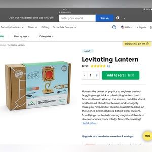 KiwiCo Levitating Lantern